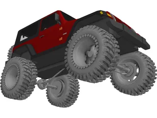 Jeep Wrangler TJ (2006) 3D Model