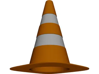 Traffic Cone 3D Model