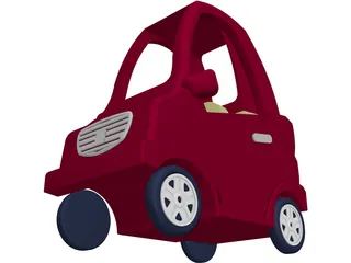 Coupe Toy Car 3D Model