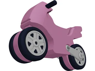 Toy Motorcycle 3D Model