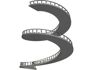 Spiral Staircase  3D Model