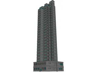 HK Residential Tower 3D Model