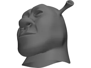 Shrek Head 3D Model