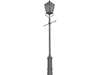 Street Lamp Victorian 3D Model