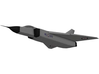 Avroe Arrow Jet Fighter 3D Model