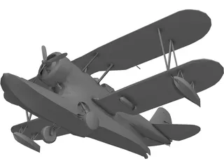 Grumman J2F Duck 3D Model