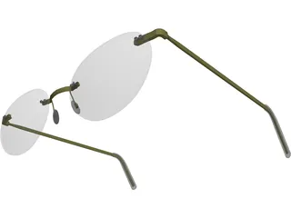 Glasses Woman 3D Model