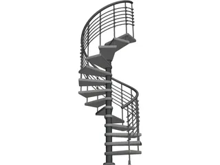 Spiral Staircase  3D Model