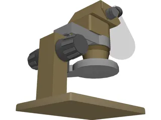 Single Dioptor Stereo Mcroscope 3D Model