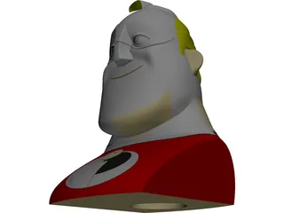 Mr. Incredible Head 3D Model