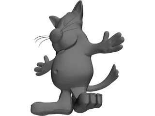 Cartoon Cat 3D Model