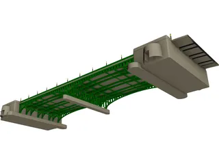 European Bridge 3D Model