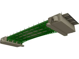 European Bridge 3D Model