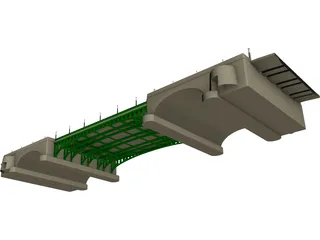 European Bridge 3D Model