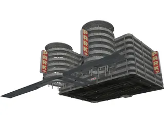 Parking Garage 3D Model