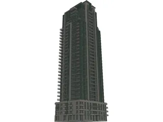 Condo Building 3D Model