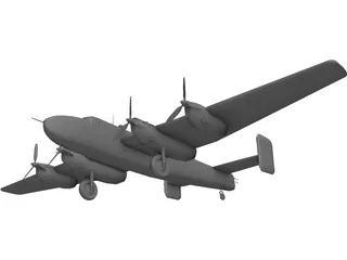 Handley Page Halifax B.III 3D Model