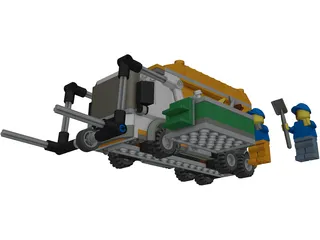 LEGO City Garbage Truck 3D Model