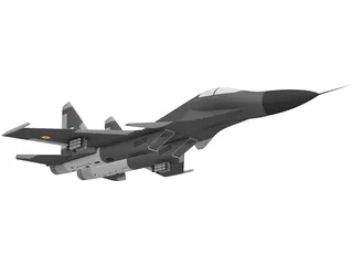 Su-30 3D Model