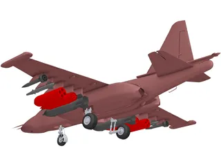 Sukhoi Su-25 Frogfoot 3D Model