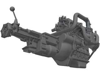 Ford Zetec Engine 3D Model