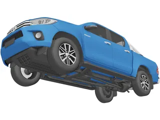 Toyota Hilux Double Cab (2016) 3D Model