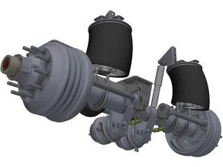 HT300-19-004 Hendrickson Suspension 3D Model