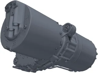 Tesla Large Drive Motor 3D Model