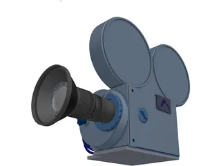 Movie Camera 3D Model