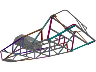 Lotus 7 Chassis 3D Model