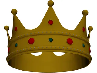 Crown Golden 3D Model