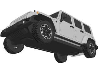 Jeep Wrangler (2014) 3D Model