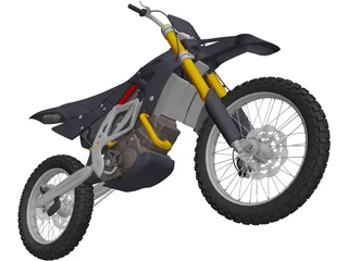 Motocross Bike 3D Model