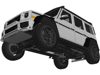 Mercedes-Benz G63 AMG 4x4 Squared 3D Model