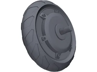 Wheel Motor 3D Model