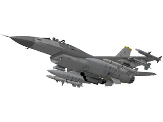 F-16C USAF 3D Model