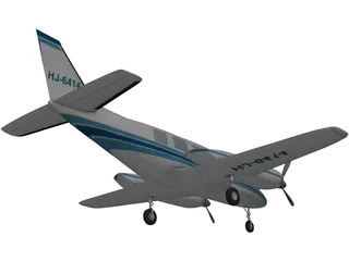 Piper PA-31 Navajo 3D Model