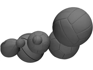 Balls Collection 3D Model