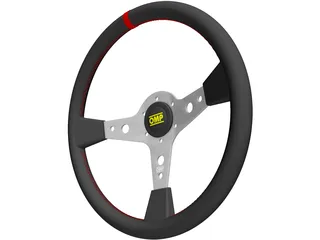 OMP Racing Steering Wheel 3D Model