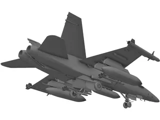 F-18 Hornet 3D Model