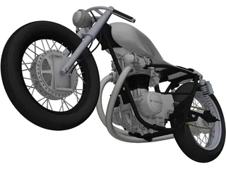 Yamaha Custom Bike 3D Model