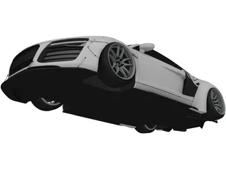 Audi R8 V10 Liberty Walk (2014) 3D Model