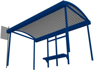 Bus Stop 3D Model