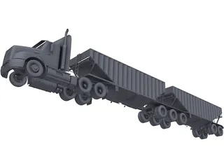 Mack Grain Truck 3D Model