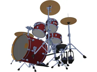 Drums 3D Model