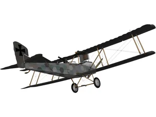 Hansa-Brandenburg C.I 3D Model