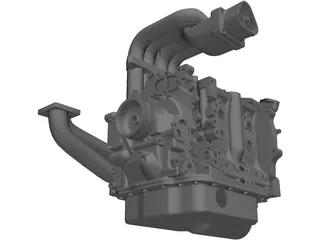 Mazda 13B Engine 3D Model