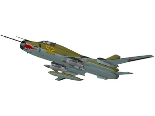 Sukhoi Su-17M4 Fitter 3D Model