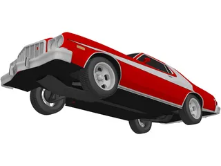 Ford Gran Torino (1975) 3D Model