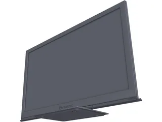 Panasonic TX-P46ST30B Plasma TV 3D Model